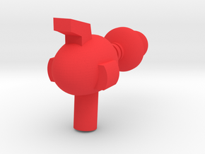 Spiffy Gun (5mm handle) in Red Processed Versatile Plastic