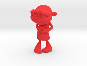 Gus Figurine - Small - Plastic in Red Processed Versatile Plastic