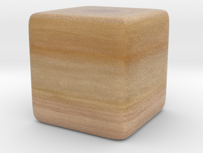 Cube Planet : Saturn, 1inch Without Rings in Full Color Sandstone