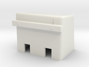 H0e Betonprellbock Aufsatzmodell in White Natural Versatile Plastic