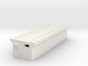 T Gauge Perrondeel / Platform30 mm Smal (1:450) in White Natural Versatile Plastic