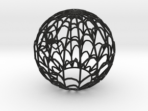 Spiderweb Shadow Tea Light Shade in Black Natural Versatile Plastic