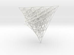 Projection of 4D lattice in White Natural Versatile Plastic