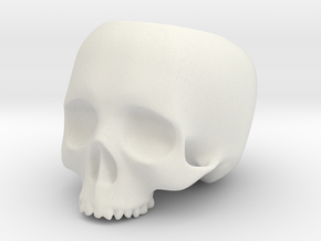 Skull Pot V1 - H100MM in White Natural Versatile Plastic