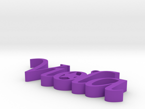 Viola_Star in Purple Processed Versatile Plastic