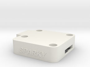 Sparky FC Case - TOP -Beta in White Natural Versatile Plastic