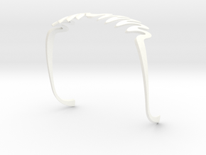 Wave Glasses in White Processed Versatile Plastic