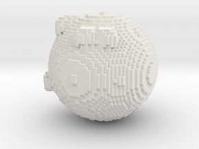 sphere in White Natural Versatile Plastic