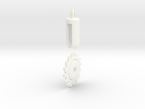 Robot Knight´s Circular saw in White Processed Versatile Plastic
