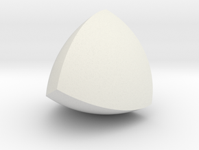 Meissner Tetrahedron in White Natural Versatile Plastic