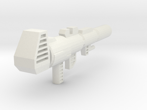 TF4: AOE Evasion Prime Ion Gun (G1 style) in White Natural Versatile Plastic