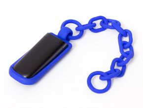 Chain Holder for Fitbit Flex in Blue Processed Versatile Plastic