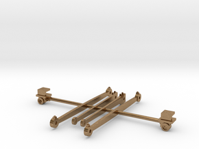 Rods and crossheads for LT&SR 442t locomotive in Natural Brass