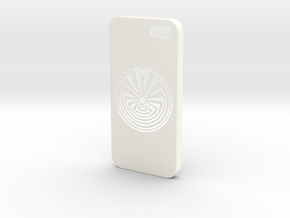 Man In The Maze iPhone 5s Case in White Processed Versatile Plastic