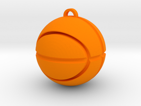 Basketball Pendant in Orange Processed Versatile Plastic