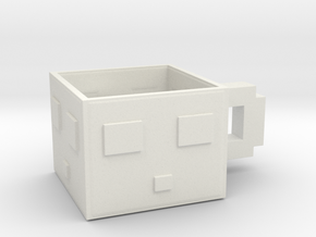 Minecraft Slime Teacup 5.5 Cm in White Natural Versatile Plastic