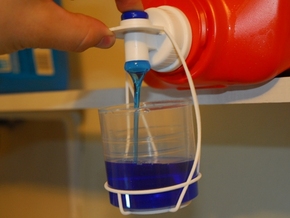 Detergent Cup Holder in White Processed Versatile Plastic
