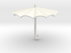 Umbrella in White Natural Versatile Plastic