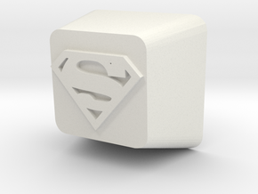 Cherry MX Superman Keycap in White Natural Versatile Plastic