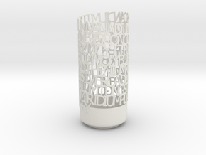 Transition Elements Vase in White Natural Versatile Plastic