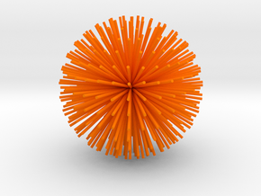 Acupuncture Stress Ball: Sea Urchin in Orange Processed Versatile Plastic