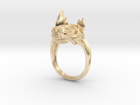 the Rhinoceros Ring  in 14K Yellow Gold: 11.25 / 64.625