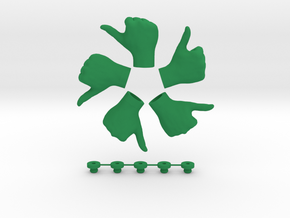 Awesome!  • Hook  / Fridge Magnet [5pcs] in Green Processed Versatile Plastic