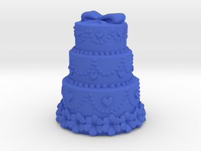 3 stair cake with harts in Blue Processed Versatile Plastic