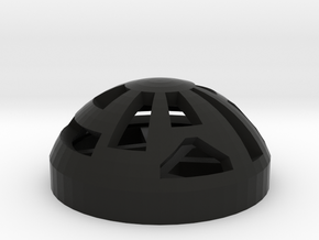 Button Dome in Black Natural Versatile Plastic