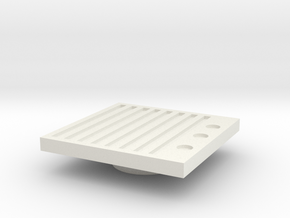 Blanking Grate #2 (n scale) in White Natural Versatile Plastic