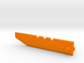 Razor Sword part 1 in Orange Processed Versatile Plastic