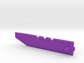 Razor Sword part 1 in Purple Processed Versatile Plastic
