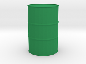 44 Gal/220 L Drum 1:35 Scale in Green Processed Versatile Plastic