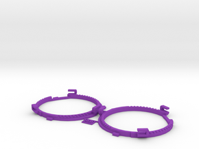 68.5mm Lens Separators | Oculus Rift DK2 in Purple Processed Versatile Plastic
