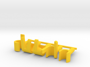 4 Custom Hands for Lego - Right set in Yellow Processed Versatile Plastic