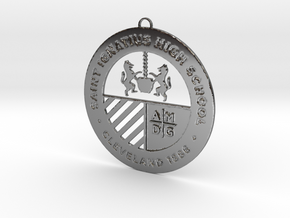 Saint Ignatius Logo Ornament 2014 in Fine Detail Polished Silver