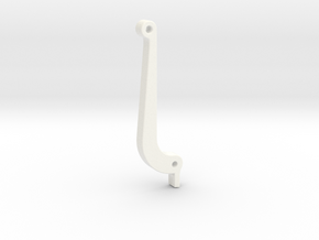 3/4" Scale Nathan Whistle Handle in White Processed Versatile Plastic
