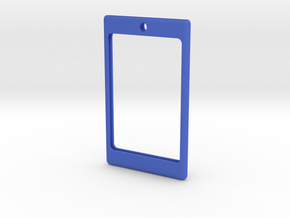 Badge frame with loop 20141103-01 in Blue Processed Versatile Plastic