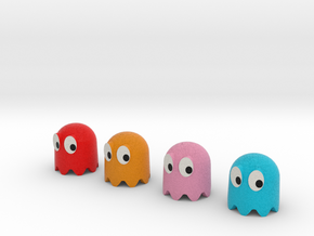 Pac-Man ghosts 4pack in Full Color Sandstone