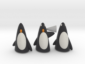 The 3 Wise Penguins in Full Color Sandstone