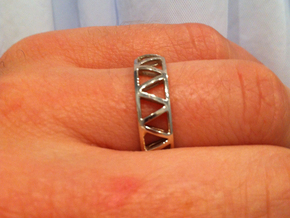 Truss Ring 2 size 10.5 in 14k White Gold