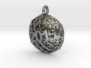 New Year Ball 2015 in Polished Silver