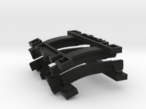 Rail parts for Lego Trains in Black Natural Versatile Plastic