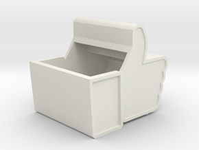 Facebook Box in White Natural Versatile Plastic