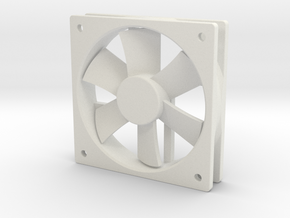 1/6 Scale 120mm Comp Fan in White Natural Versatile Plastic