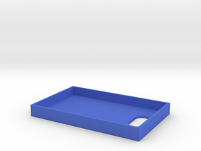 Business Card Tray 2 in Blue Processed Versatile Plastic