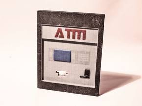 Contemporary ATM for 7" Figures in Full Color Sandstone