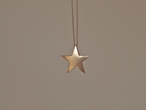 TwinStar Pendant  in Natural Bronze