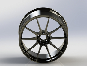 Scaled Performance Wheel 3 in Polished Nickel Steel