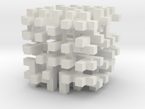 cube_10 in White Natural Versatile Plastic